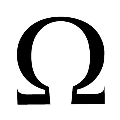 omega symbol transparent